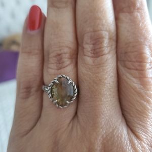 Champagne Quartz ring